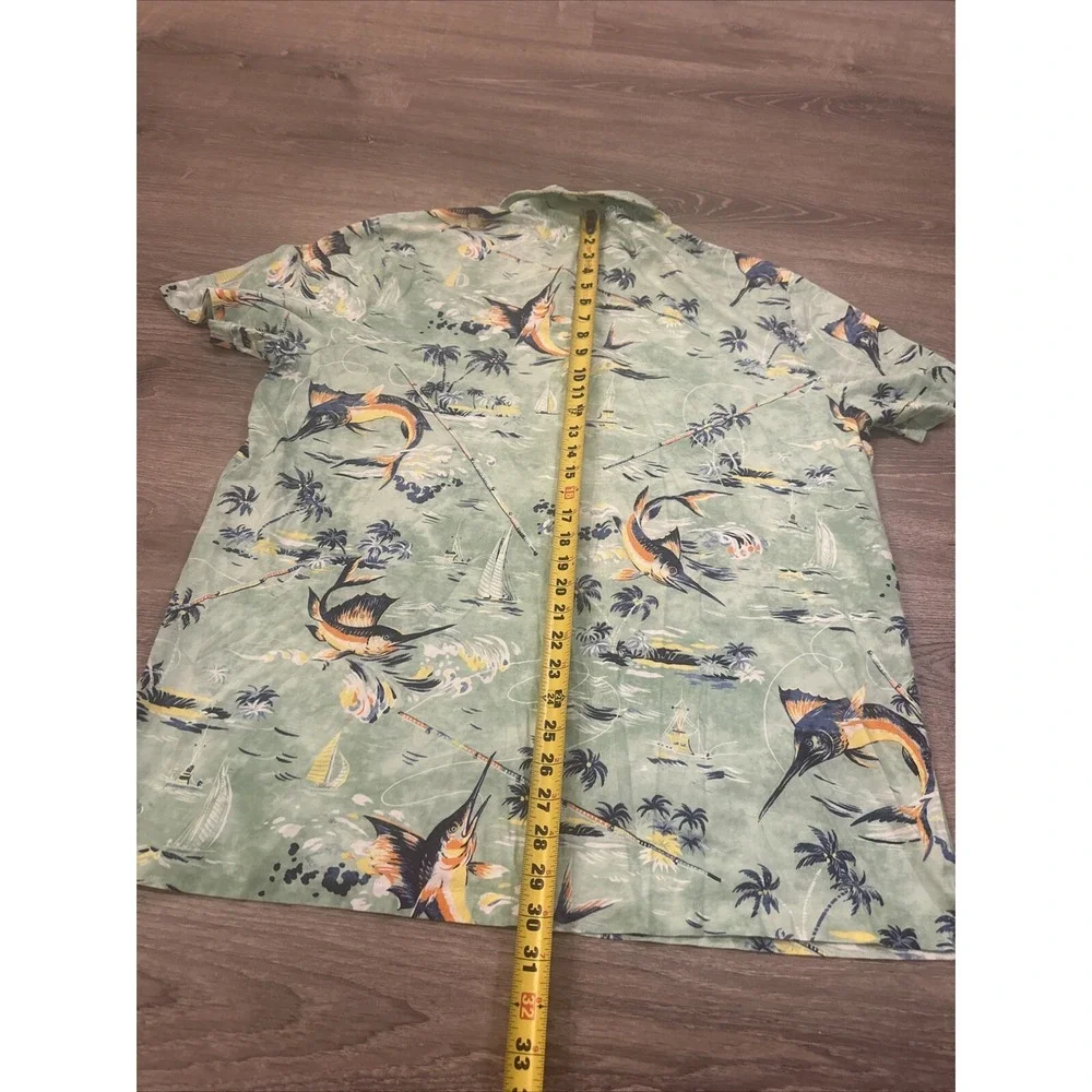 Polo Ralph Lauren Classic Fit Polo Men's XL AOP Marlins Boats Hawaiian Fishing